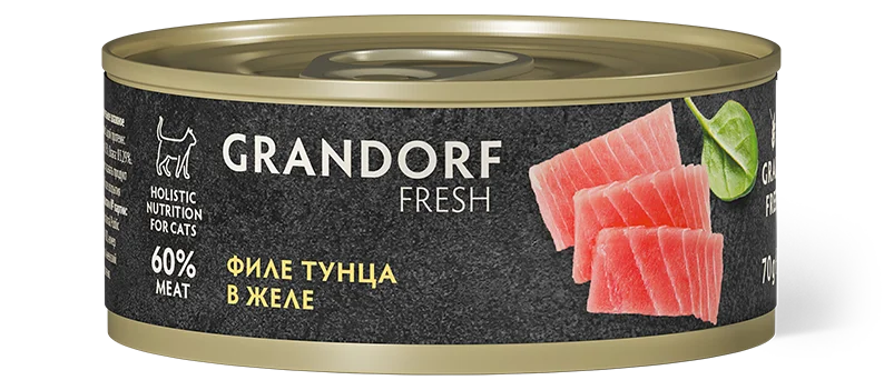 Консервы для кошек GRANDORF FRESH Филе тунца в желе 70 г