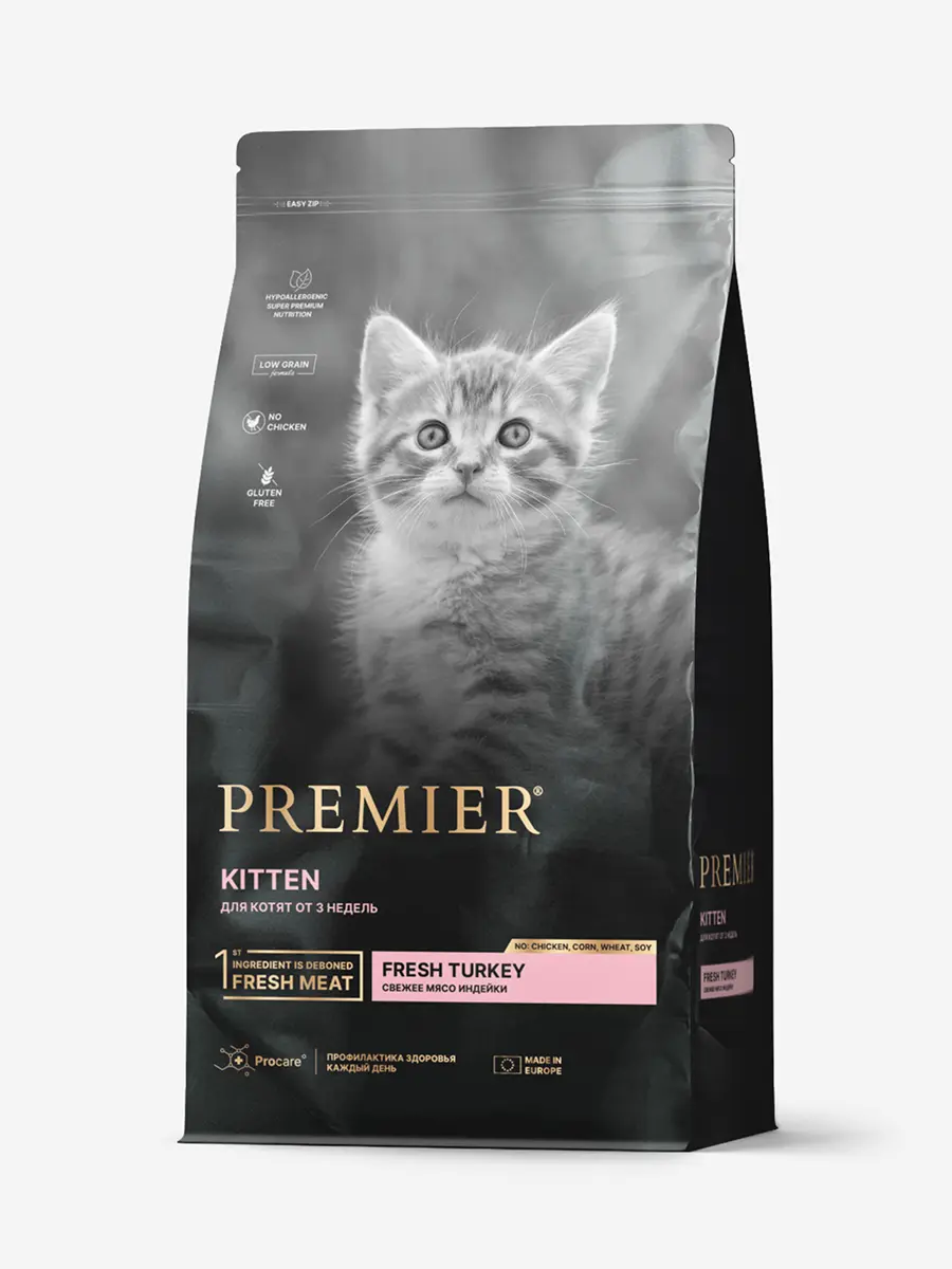 Premier Cat Turkey KITTEN (Свежая индейка для котят) 400 г